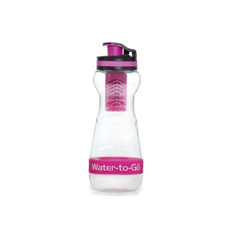 Botella filtrante Water to Go City (rosa)
