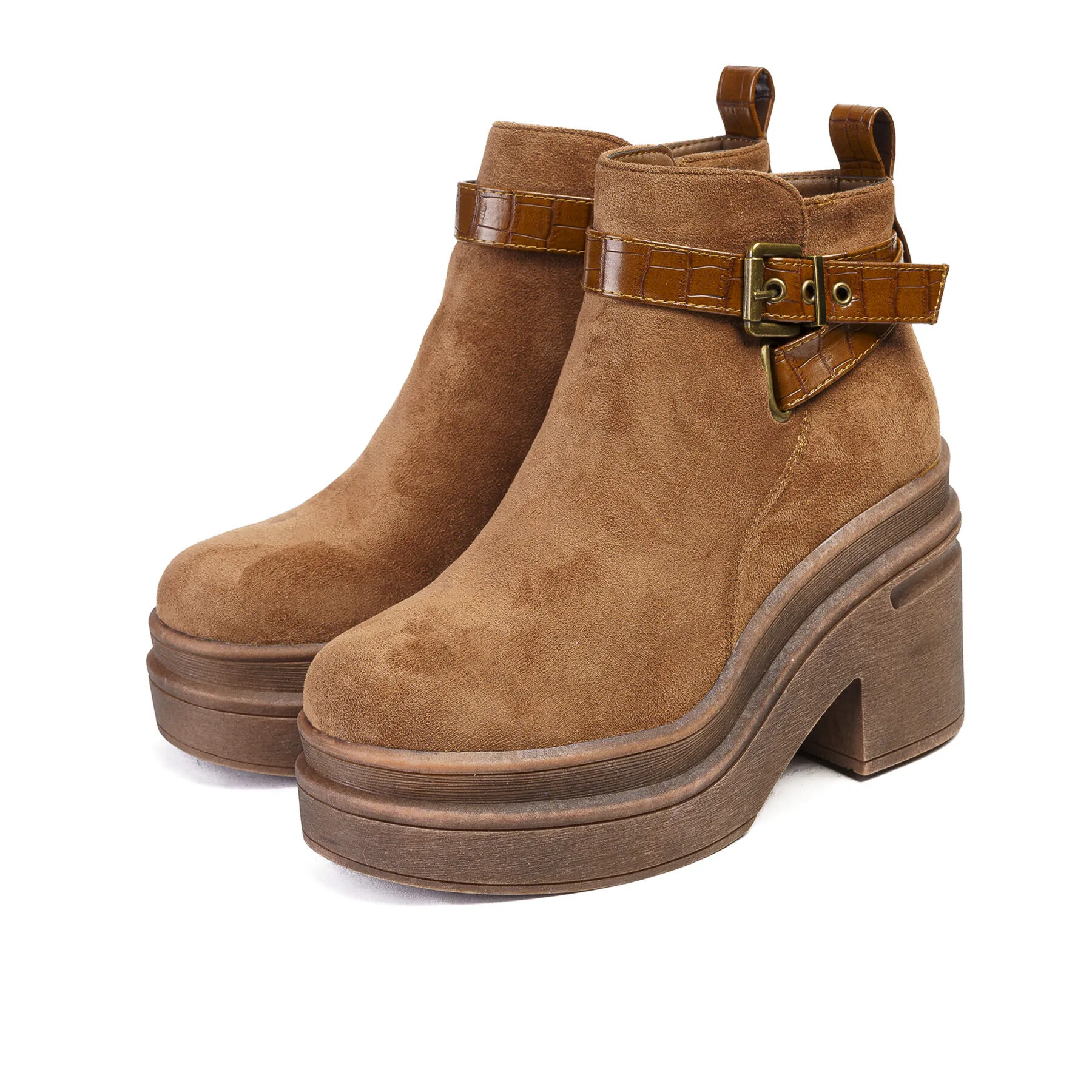 Botín Mujer Camel Nessa Boteli