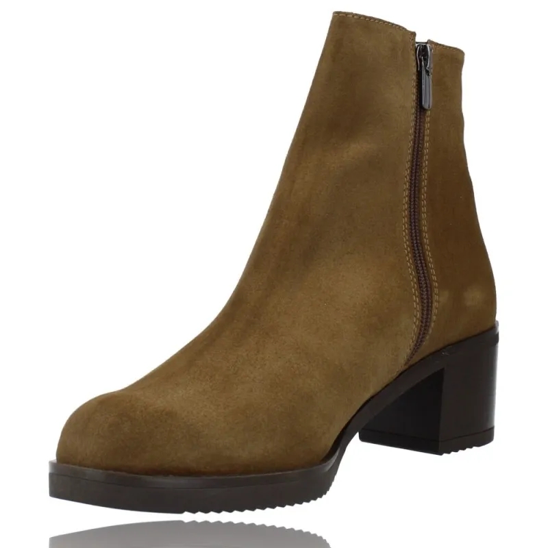 Botines Mujer Tacón Piel de Plumers 5244