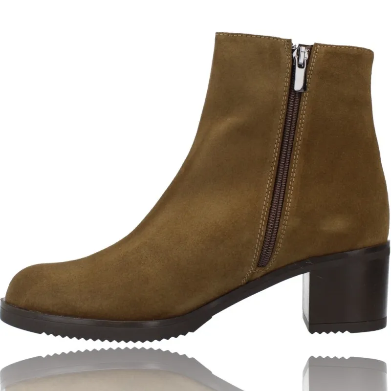 Botines Mujer Tacón Piel de Plumers 5244