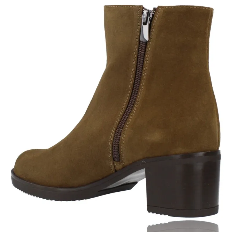 Botines Mujer Tacón Piel de Plumers 5244