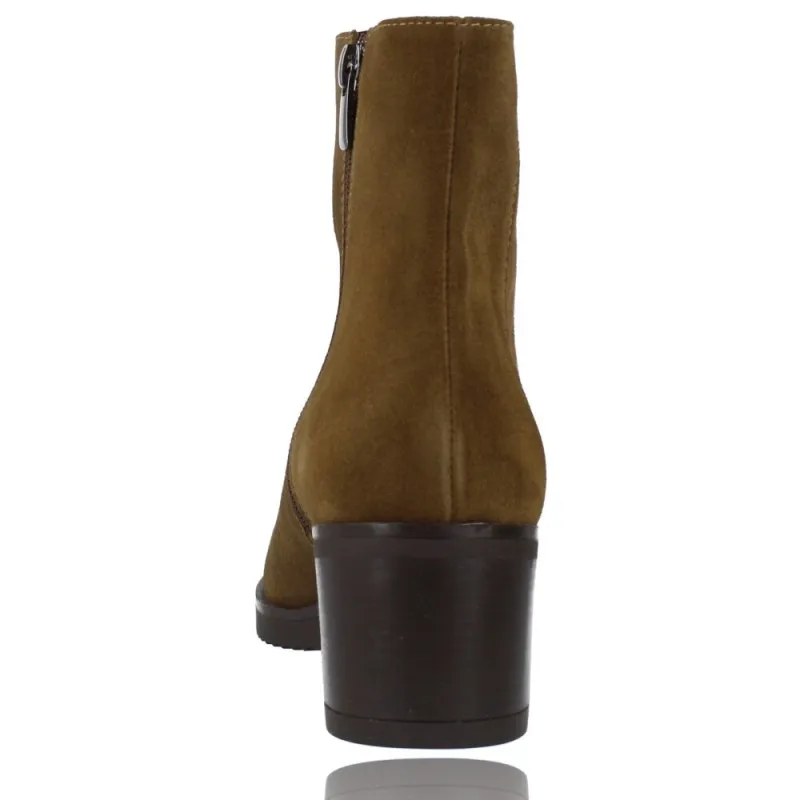 Botines Mujer Tacón Piel de Plumers 5244