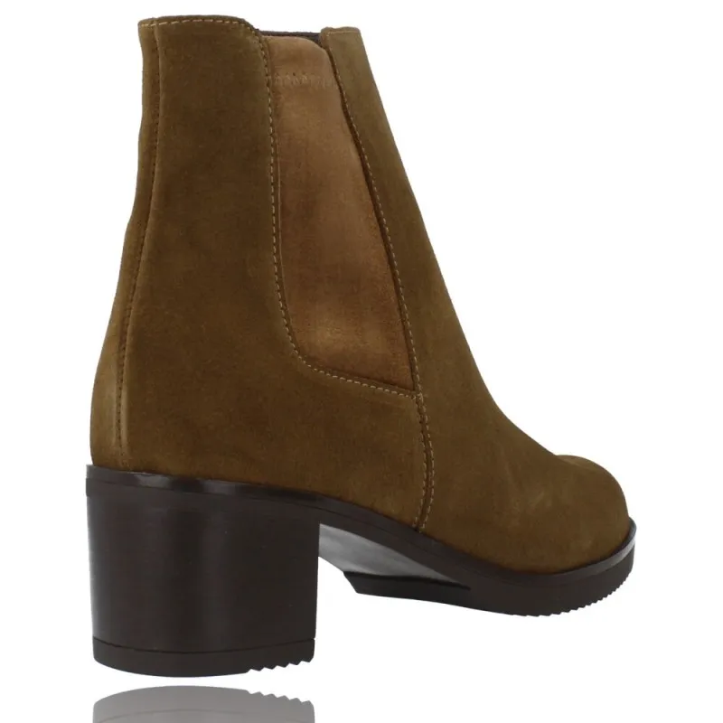 Botines Mujer Tacón Piel de Plumers 5244