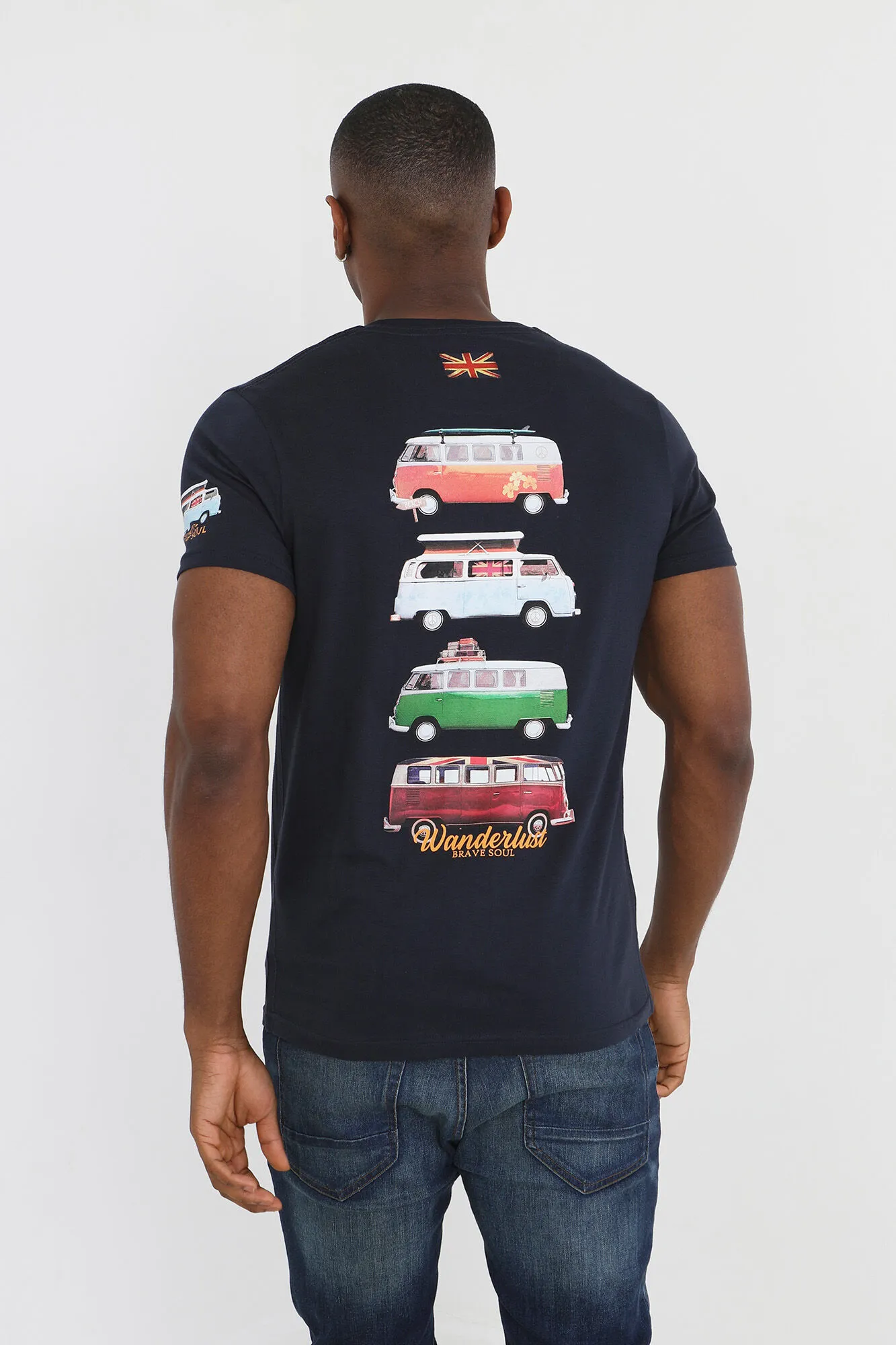 Brave Soul Camiseta furgonetas manga corta