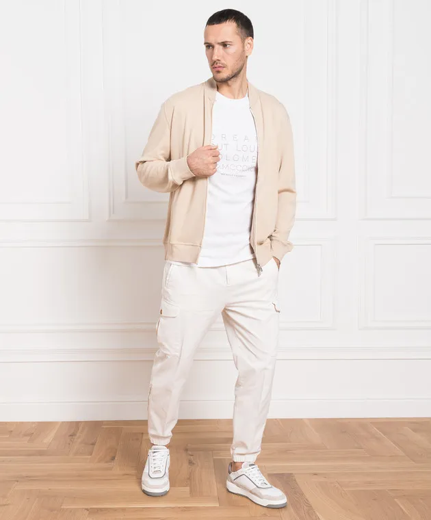 Brunello Cucinelli Beige bomber jacket