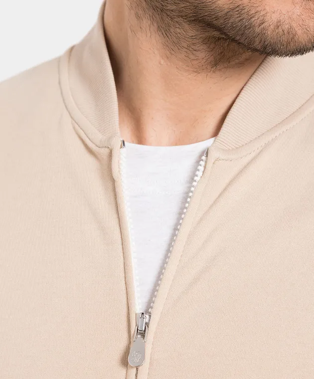 Brunello Cucinelli Beige bomber jacket