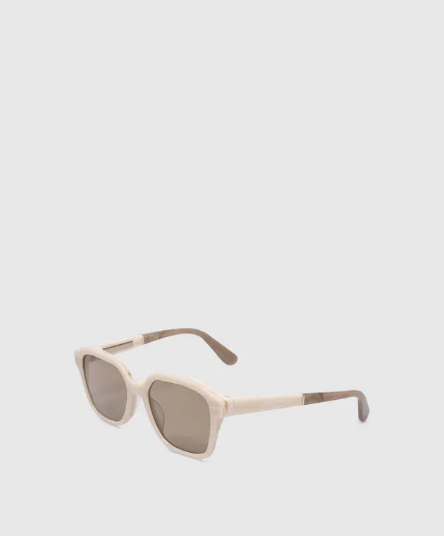 Brunello Cucinelli Sartorial Sunset Beige Sunglasses
