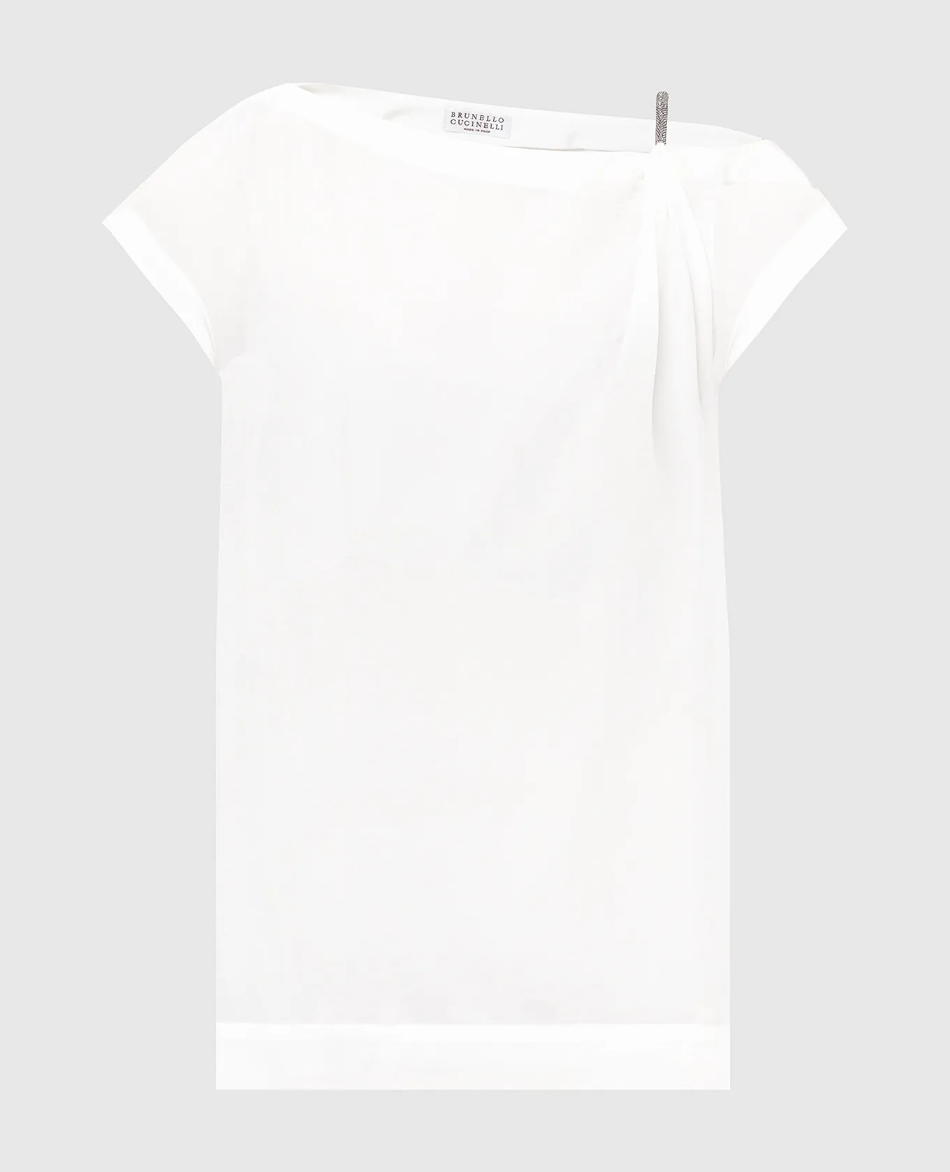 Brunello Cucinelli White silk top