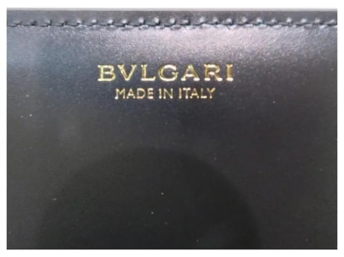 Bulgari Cartera larga Bvlgari Calungskin Negro 