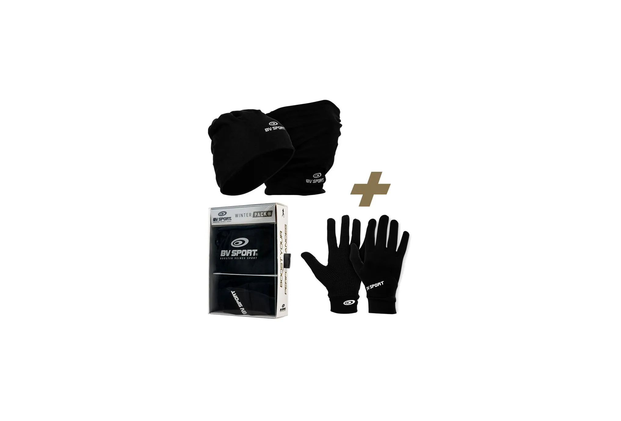 BV Sport pack gorro multifunción y guantes de running