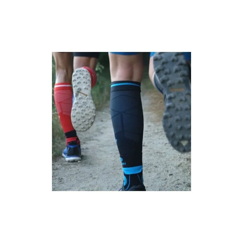 Calcetines de compresión BV sport Booster Elite EVO2 (azul/rosa)