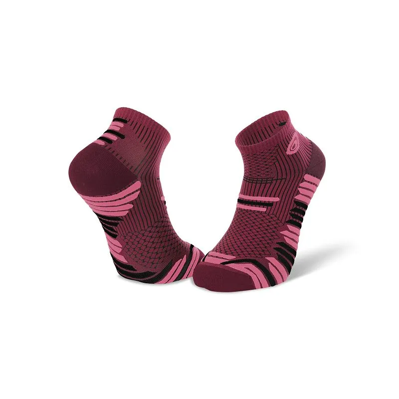 Calcetín de trail BV sport Trail ELITE (burdeos/rosa)