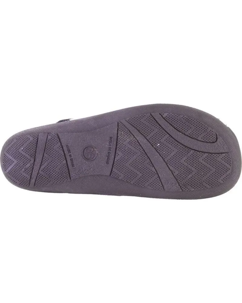 Calzado de casa   de Mujer CARMELO RODRIGUEZ 898 ZAPATILLAS DE CASA DE MUJER  NEGRO
