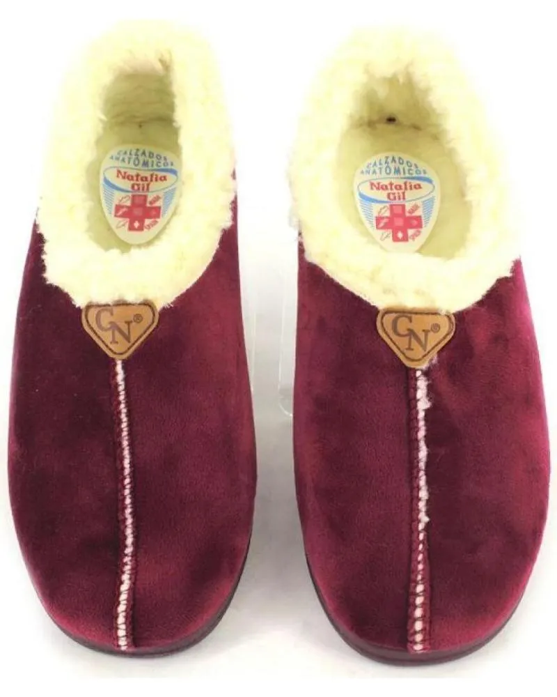 Calzado de casa NATALIA  de Mujer 631 ZAPATILLAS DE CASA DE MUJER  BURDEOS