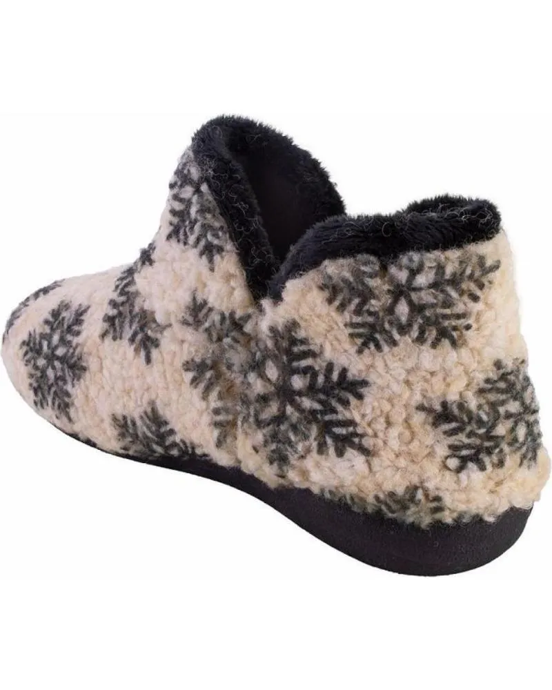 Calzado de casa OTRAS MARCAS  de Mujer LARO GEMA26 ZAPATILLAS DE CASA DE MUJER  BEIGE Y NEGRO