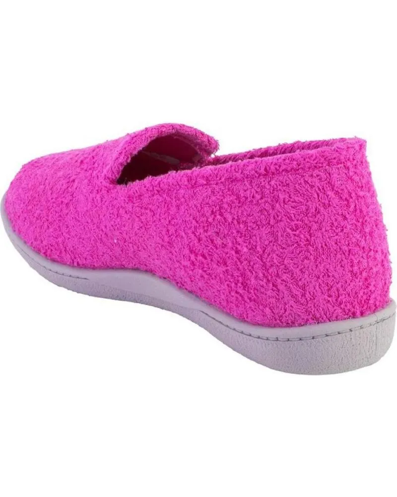 Calzado de casa PLUMAFLEX  de Mujer ROAL 12313 ZAPATILLAS DE CASA CERRADA DE MUJER  FUCSIA