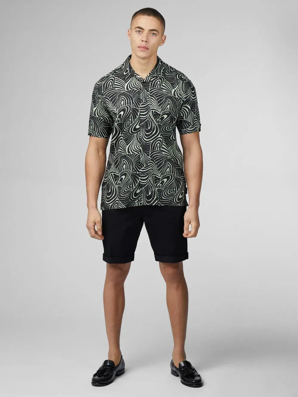 Camisa Ben Sherman Psychedelic Swirl Mint