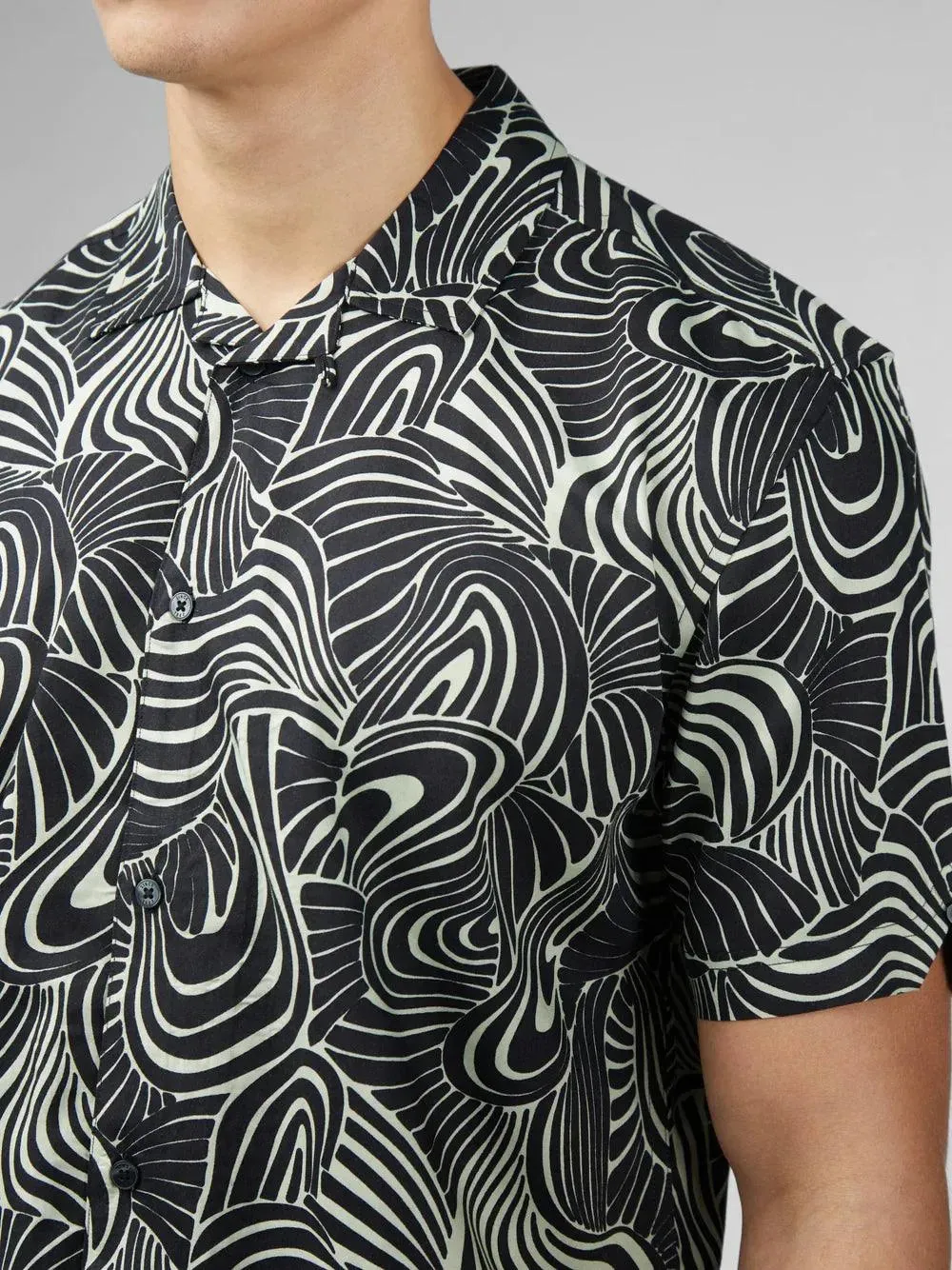 Camisa Ben Sherman Psychedelic Swirl Mint