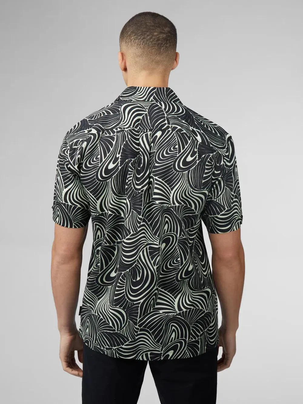 Camisa Ben Sherman Psychedelic Swirl Mint