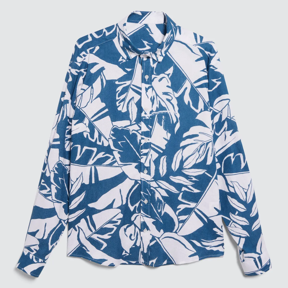 Camisa Con Estampado De Hojas
