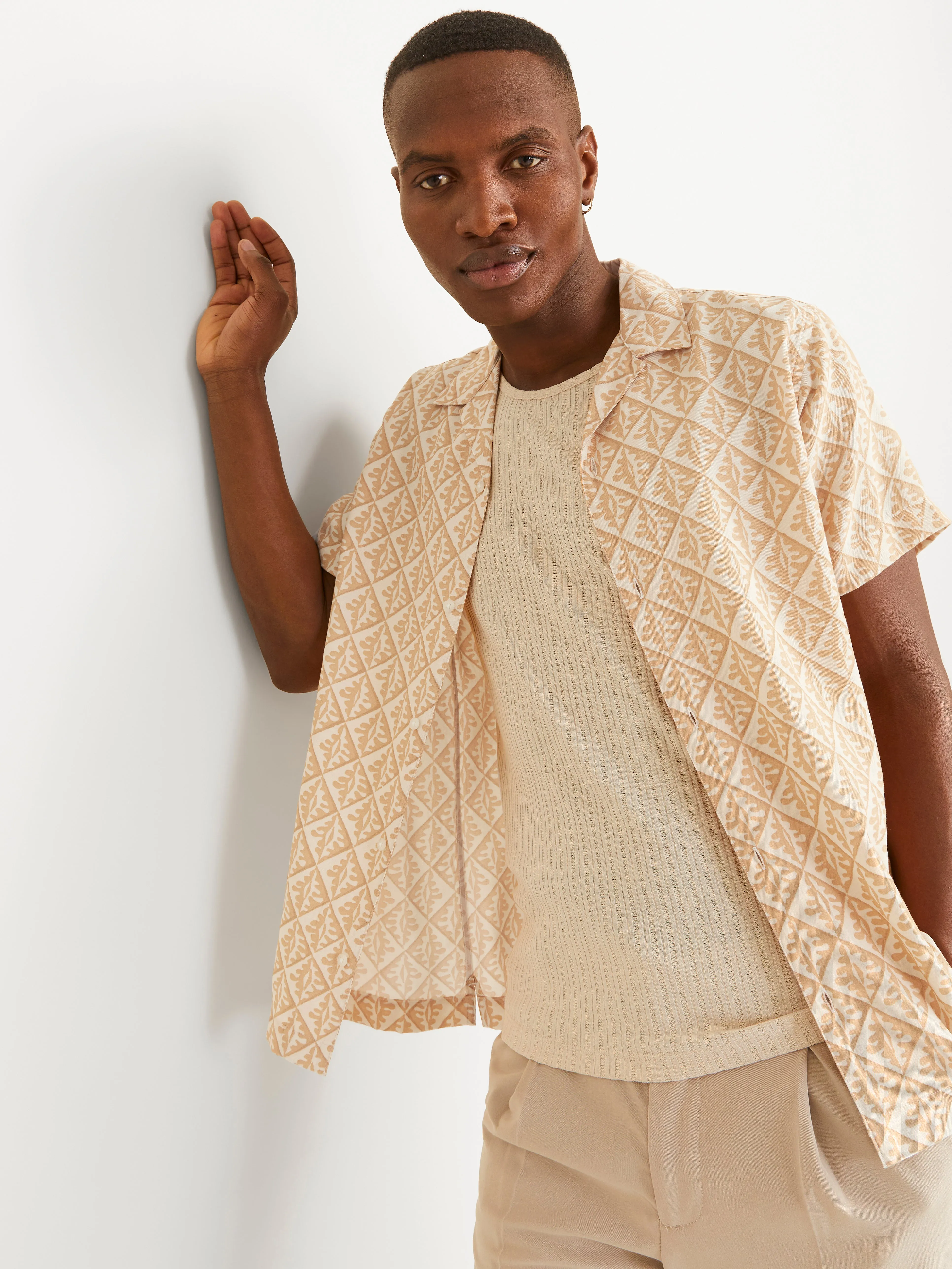 Camisa estilo resort Corte comfort | Amarillo intermedio | Jack & Jones®