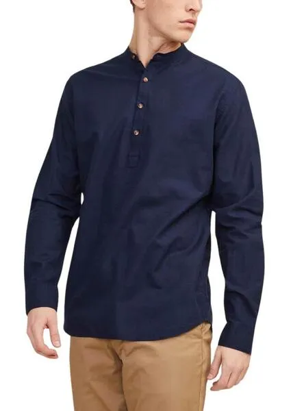 Camisa Jack and Jones Summer Marino  Para Hombre 