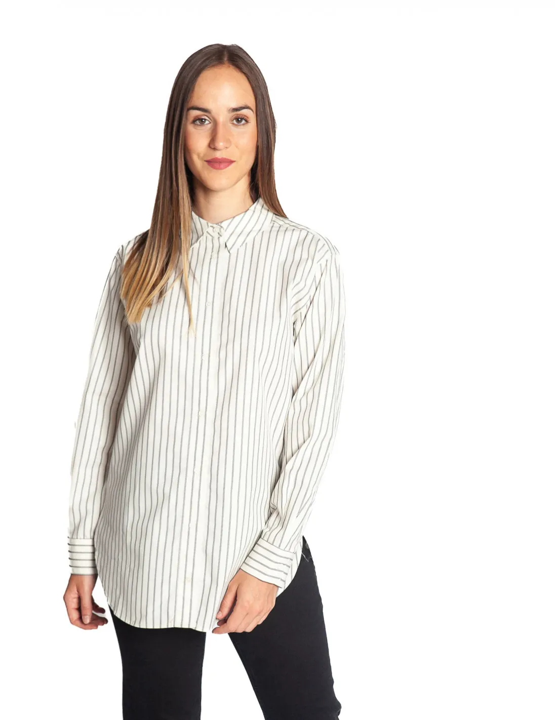 CAMISA LARGA BLANCA RAYA DIPLOMATICA YAYA