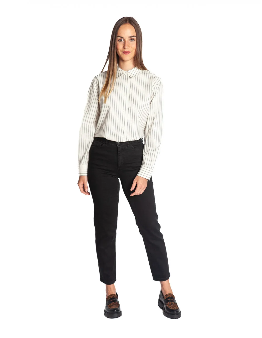CAMISA LARGA BLANCA RAYA DIPLOMATICA YAYA