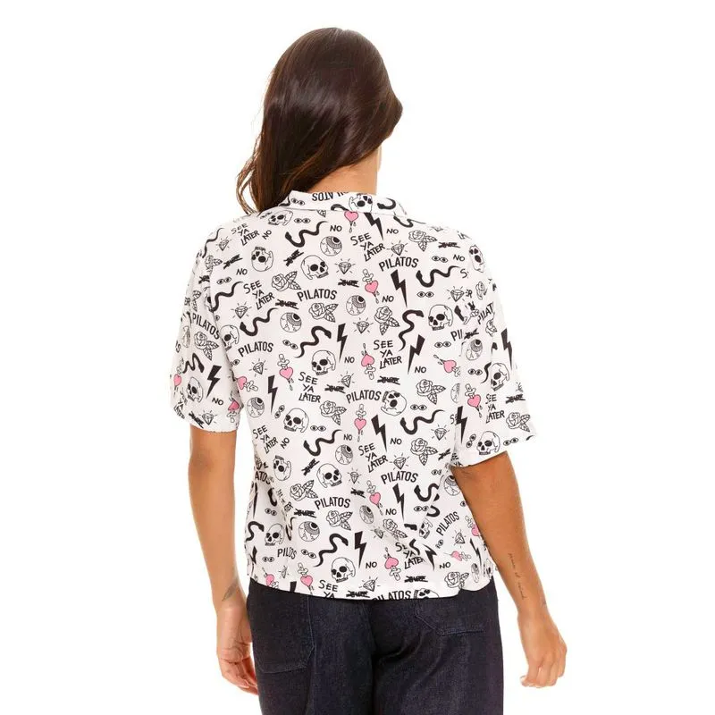 Camisa Manga Corta Para Mujer Pilatos