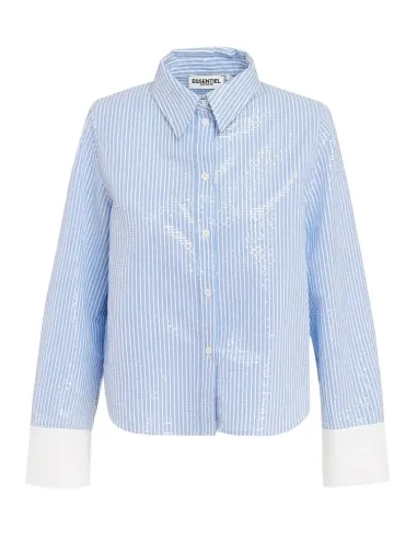 Camisade rayas blancas y azules Giuliano