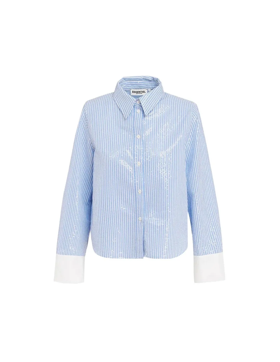 Camisade rayas blancas y azules Giuliano