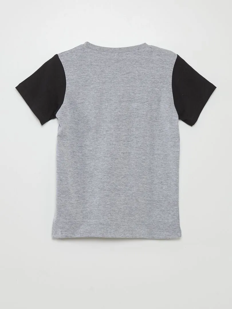 CAMISETA BICOLOR 'MARIO KART'  GRIS