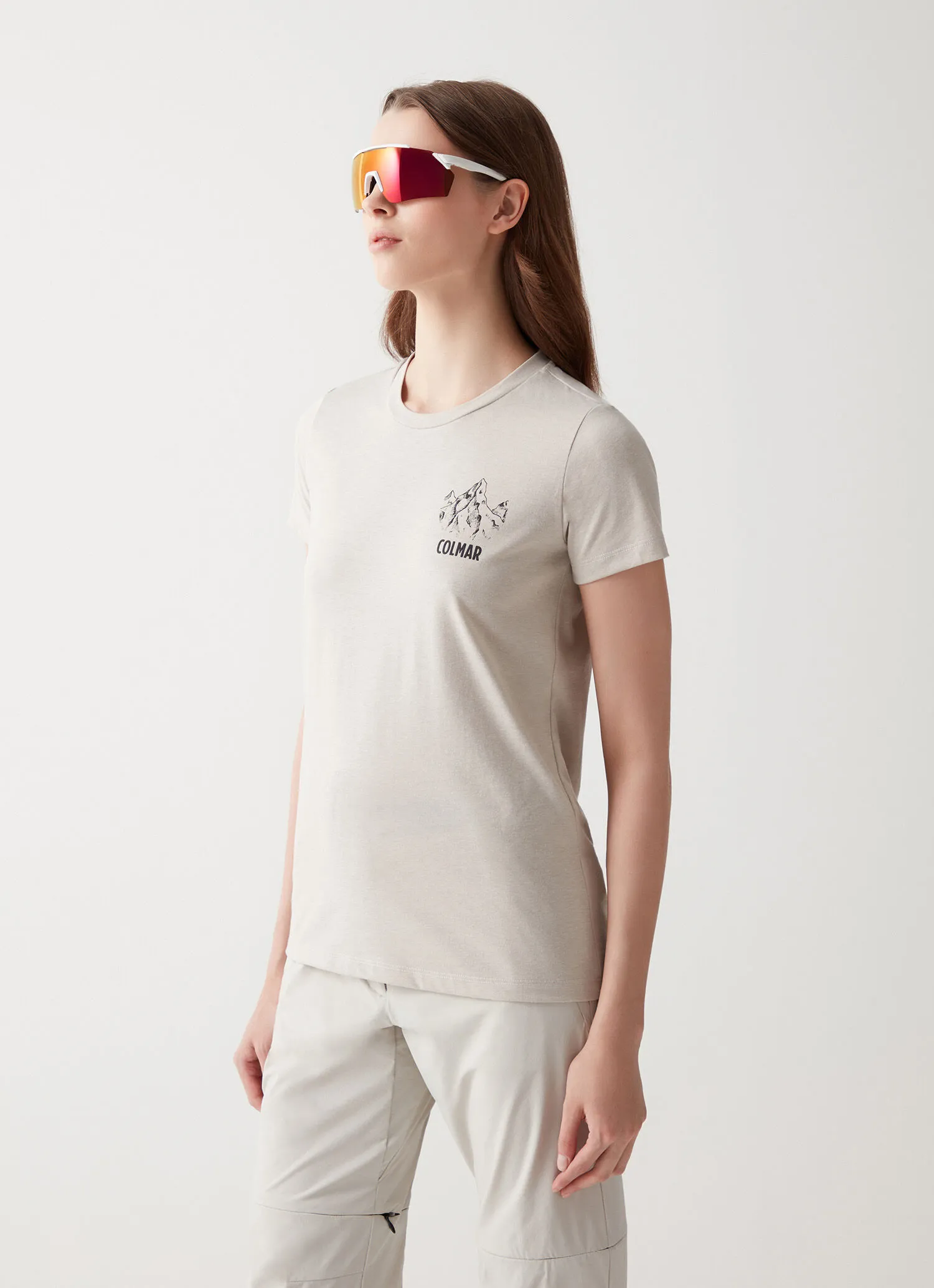 Camiseta con estampado de montaña