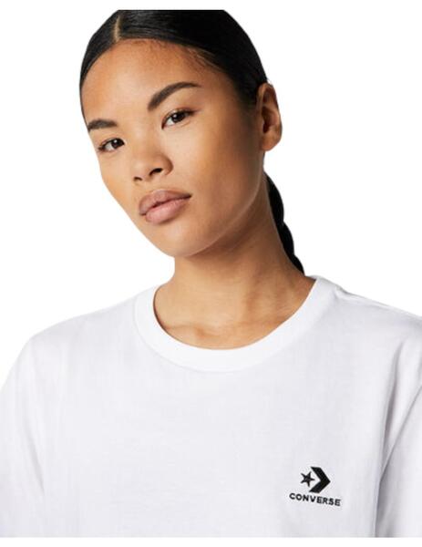 CAMISETA  CONVERSE GOTO EMBROIDERED BLANCO