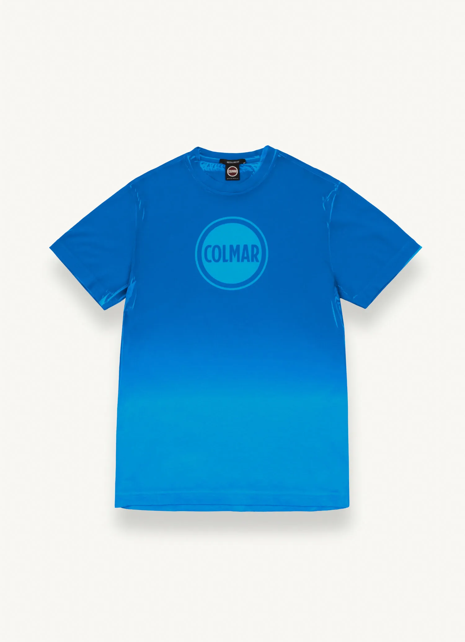 Camiseta de algodón con estampado degradado