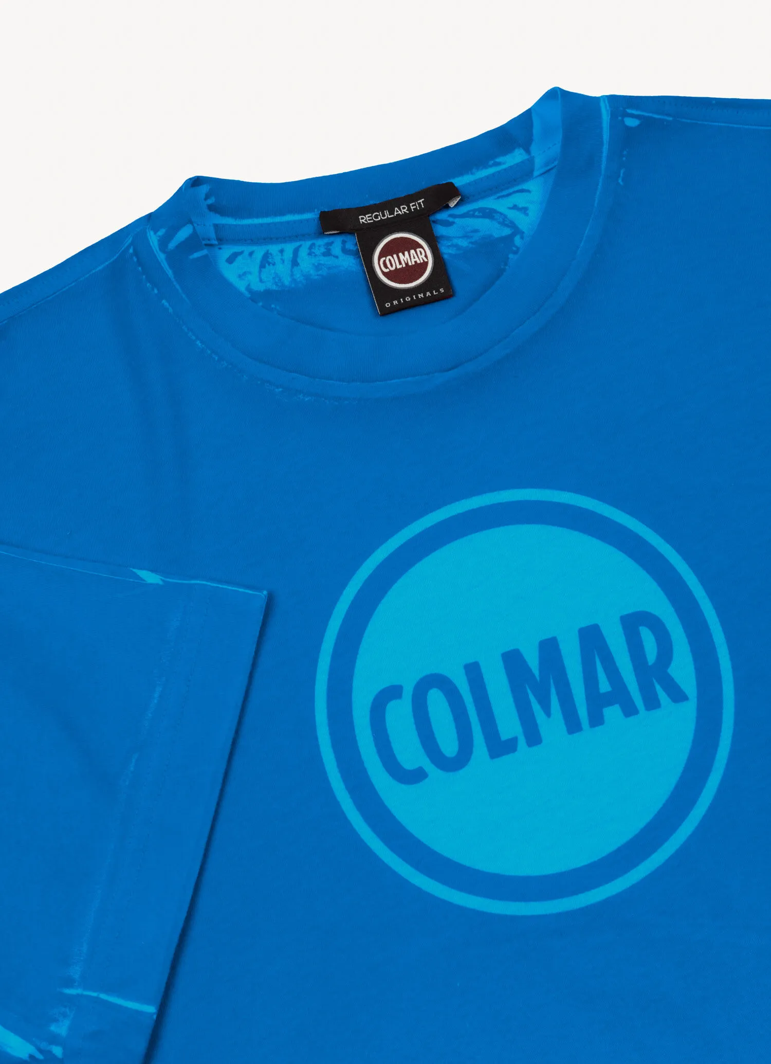 Camiseta de algodón con estampado degradado