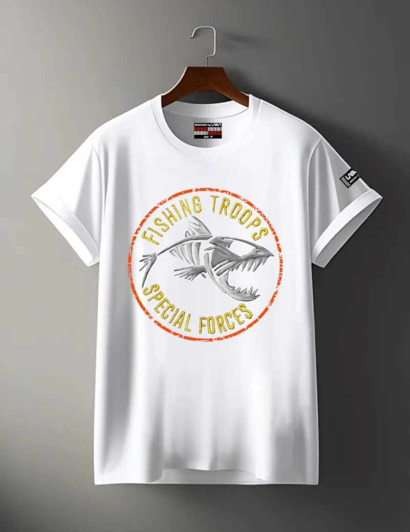 Camiseta de hombre Lasal FISH Blanco