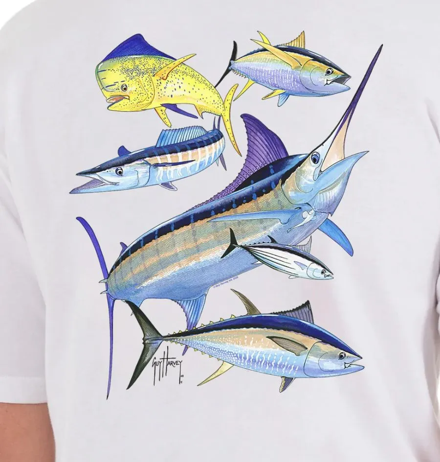 CAMISETA DE HOMBRE MANGA CORTA ATLANTIC BIG GAME / GUY HARVEY