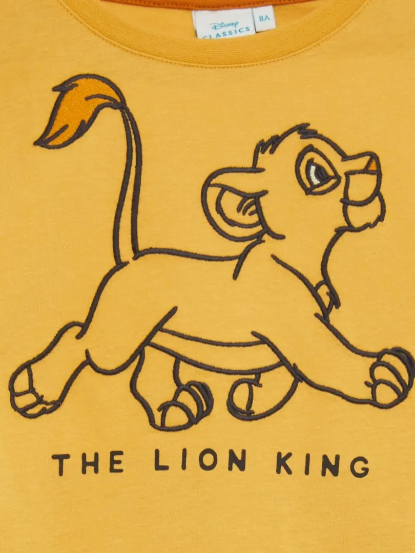 CAMISETA DE MANGA CORTA 'EL REY LEóN'  AMARILLO