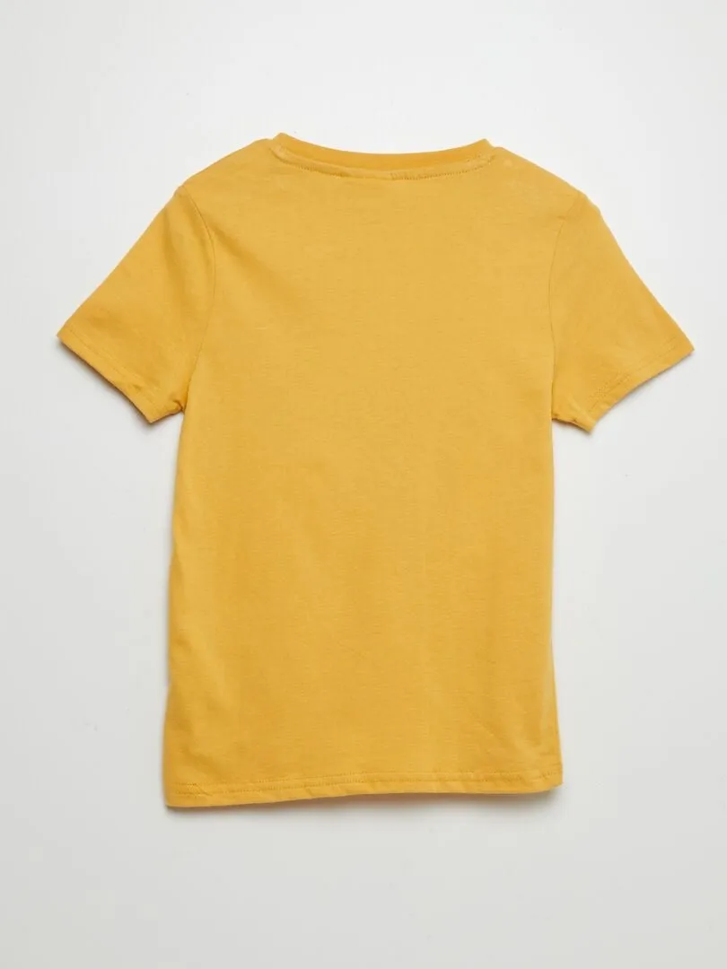 CAMISETA DE MANGA CORTA 'EL REY LEóN'  AMARILLO