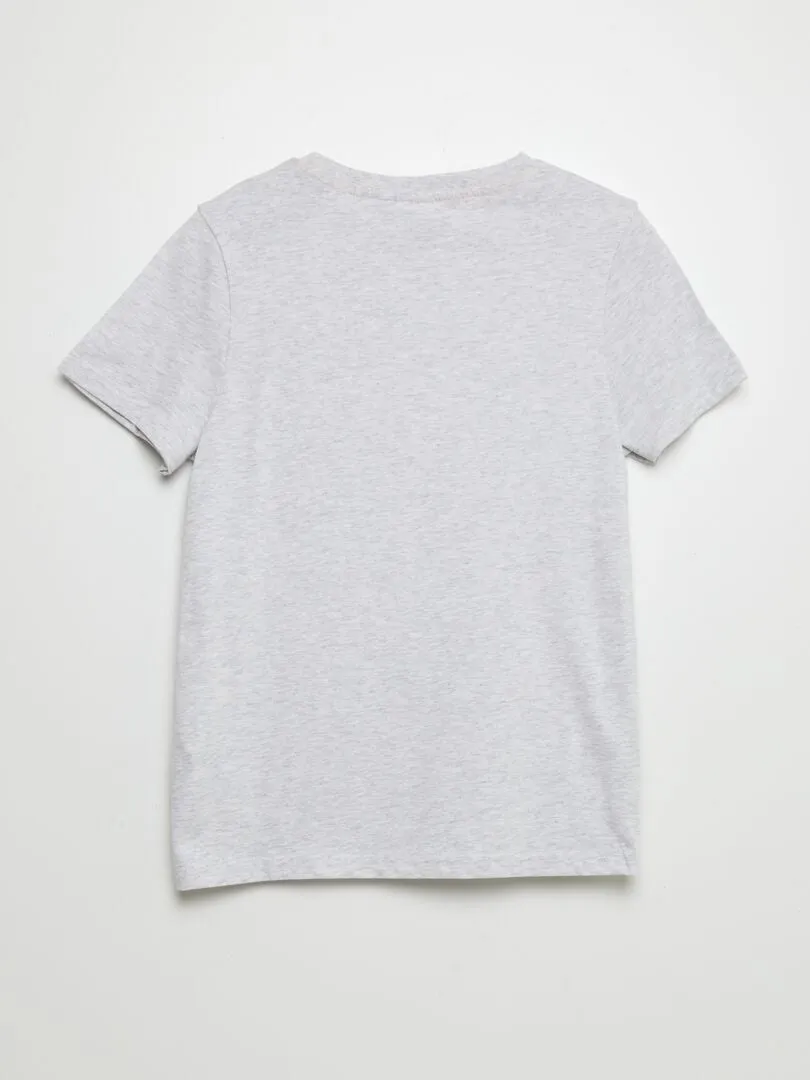 CAMISETA DE MANGA CORTA 'EL REY LEóN'  GRIS