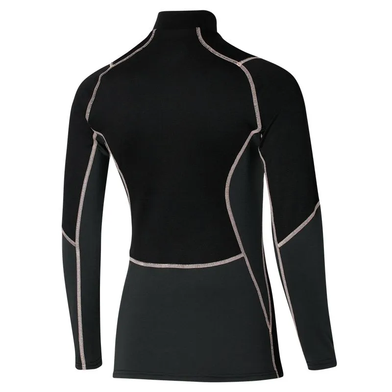 Camiseta de manga larga para mujer Mizuno BT Merino Wool H/Z Shirt (Black/Apricot Blush)