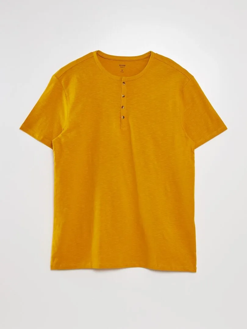 CAMISETA DE PUNTO  AMARILLO