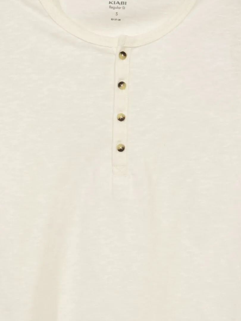 CAMISETA DE PUNTO  BLANCO