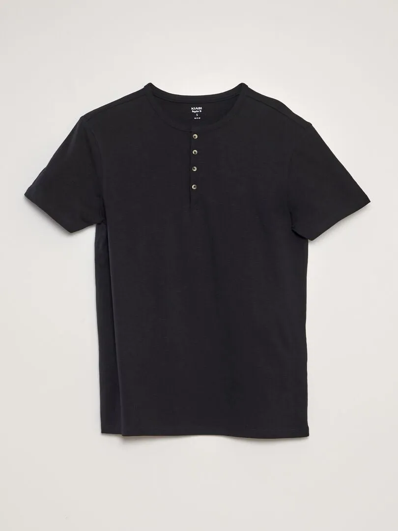 CAMISETA DE PUNTO  NEGRO