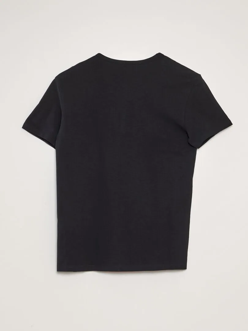 CAMISETA DE PUNTO  NEGRO