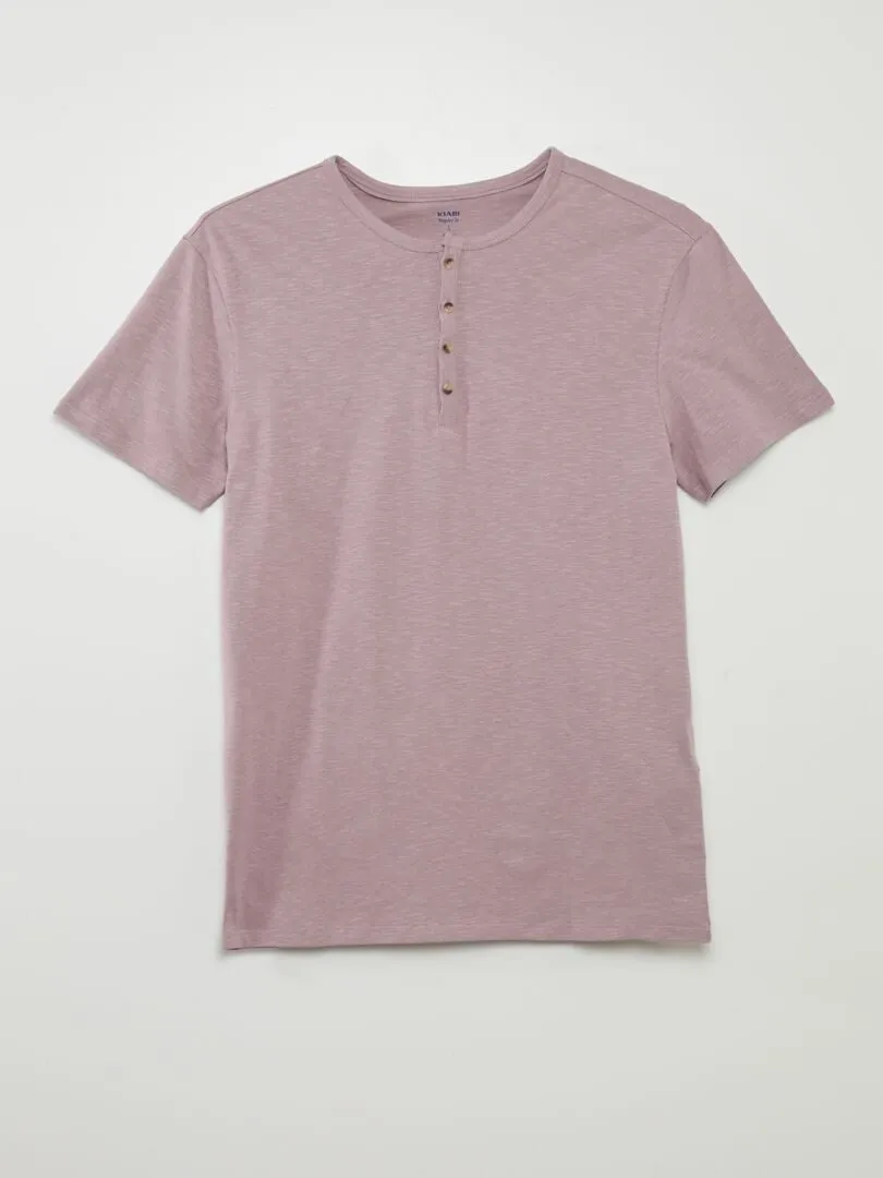 CAMISETA DE PUNTO  PURPURA