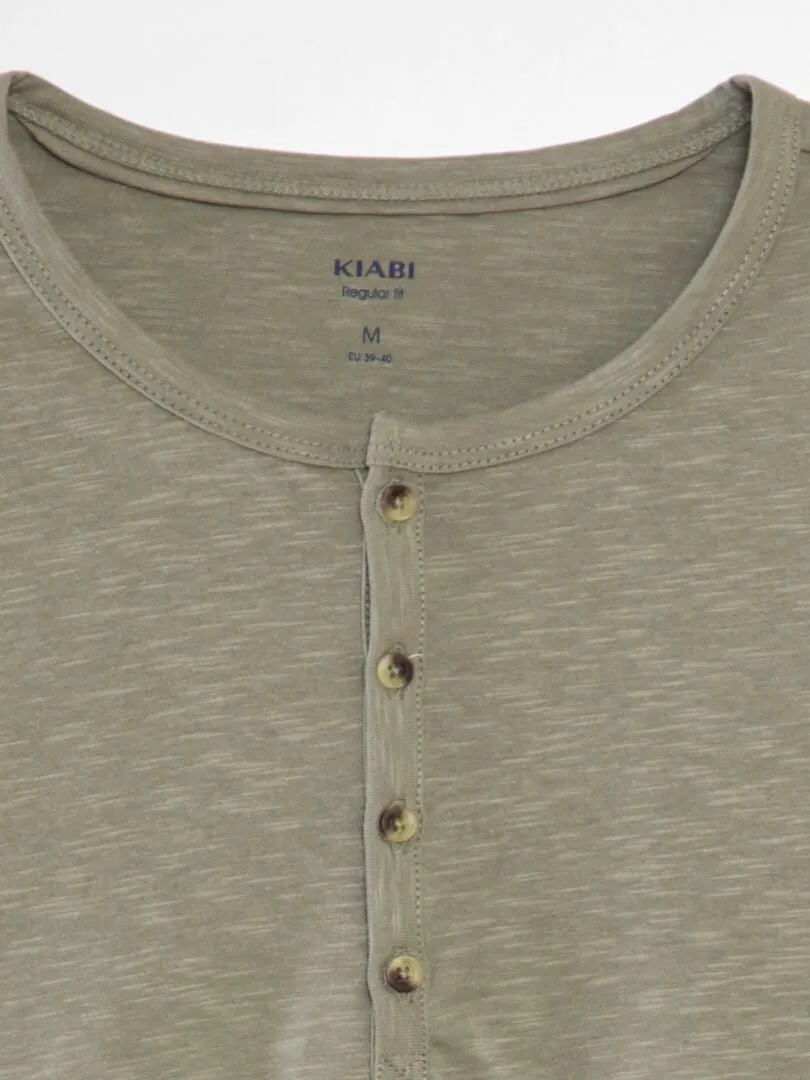 CAMISETA DE PUNTO  VERDE