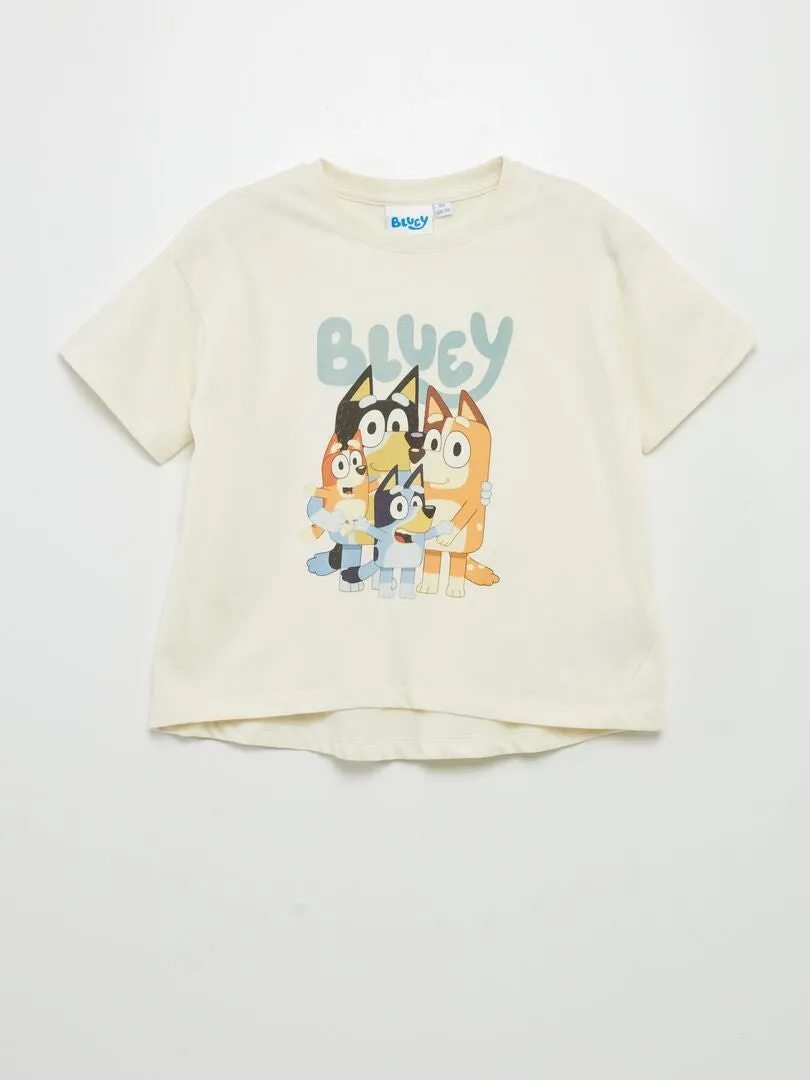 CAMISETA ESTAMPADA 'BLUEY'  BLANCO