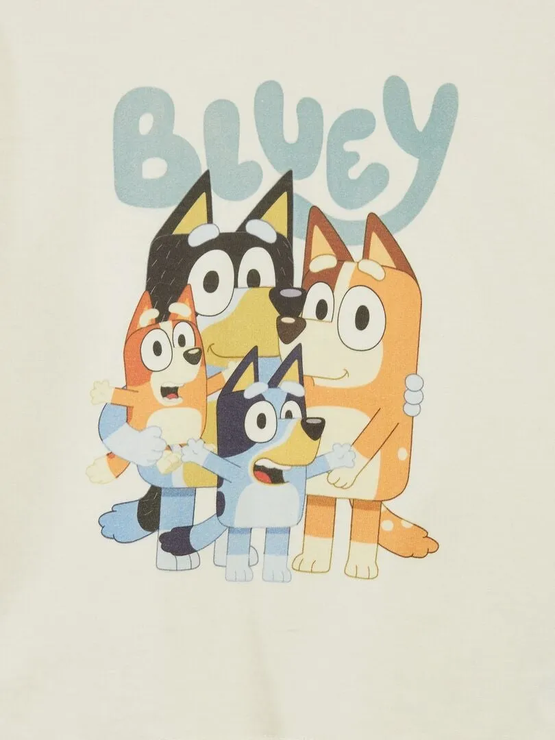 CAMISETA ESTAMPADA 'BLUEY'  BLANCO